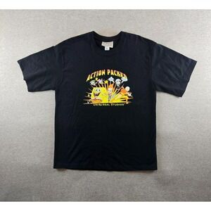 Nickelodeon x‎ Universal Studios Action Packed  T Shirt Mens 2XL Black 2000's
